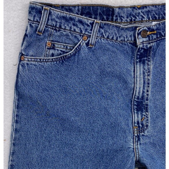 Levis 553 Jeans Mens 42x36 Denim 90s USA Relaxed Straight Dark Mid Rise Vintage - Picture 4 of 16